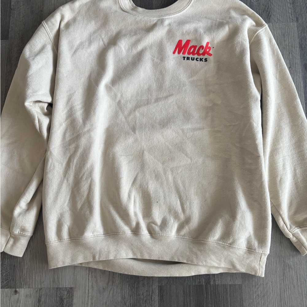 Men's Beige Crewneck Sweater